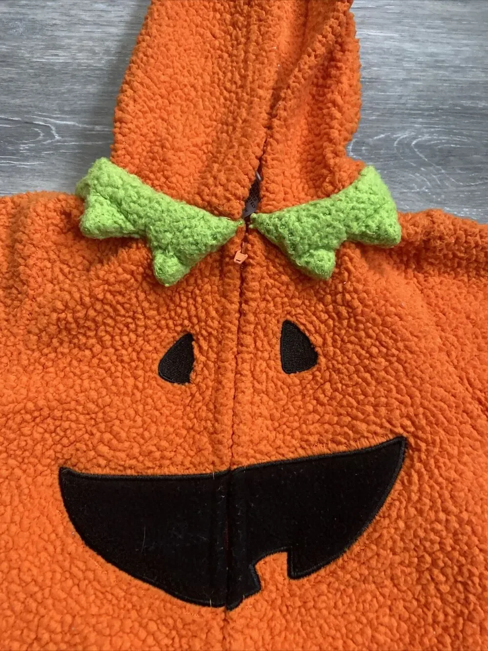 Boys Girls baby plush PUMPKIN Halloween Costume sz 6 months